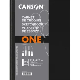   Canson One 21,6x27,9 cm, álló, 100 g/m2, ragasztott fehér rajzpapírfüzet