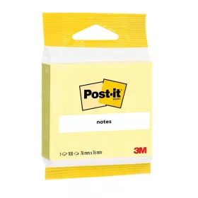   Post-it 6820 76x76 selbstklebender Notizblock, kanariengelb, 100 Blatt, 100 % PEFC, SGSCH-PEFC-COC-110078