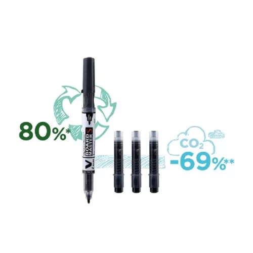 Pilot BeGreen V-Board Master S fekete táblamarker betét