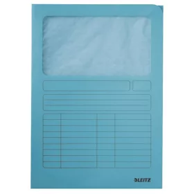 Leitz A4 Fenstermappe aus Karton, hellblau