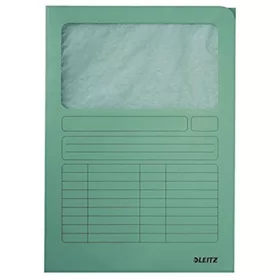 Leitz A4 Fenstermappe aus Karton, hellgrün
