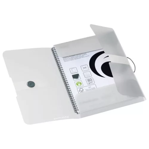Herlitz Pastell A4 prozirna gumena mapa