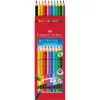 Faber-Castell Grip háromszögletű radíros 10 db színesceruza készlet
