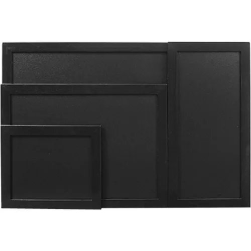 Securit 30x40cm lakkozott fekete krétatábla + krétamarker