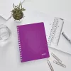 Leitz Wow A5 80lapos vonalas lila spirálfüzet