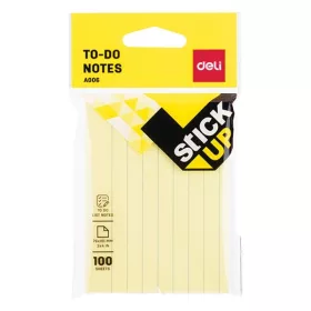 Deli 76x101mm 100-Blatt linierter Haftnotizblock