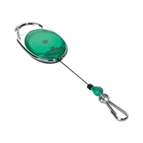   Robuster Yo-Yo-Karabiner, 1 Stück, grüner Namensschildhalter