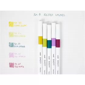   Uni Emott No.8 Retro Colors 5db-os vegyes színű tűfilc készlet