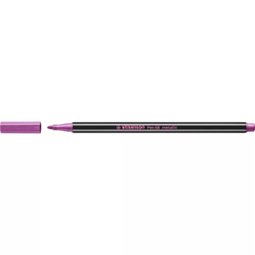 Stabilo Pen 68 metallic metál rózsaszín filctoll