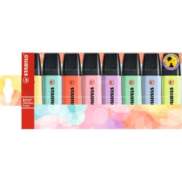   Stabilo BOSS ORIGINAL Pastel V2 8db-os vegyes színű szövegkiemelő