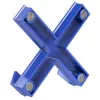 Dahle Mega XL 90x90mm kreuzförmiger blauer Magnetaufhänger