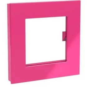   Dahle Mega XL 75x75mm quadratischer rosa magnetischer Fotorahmen