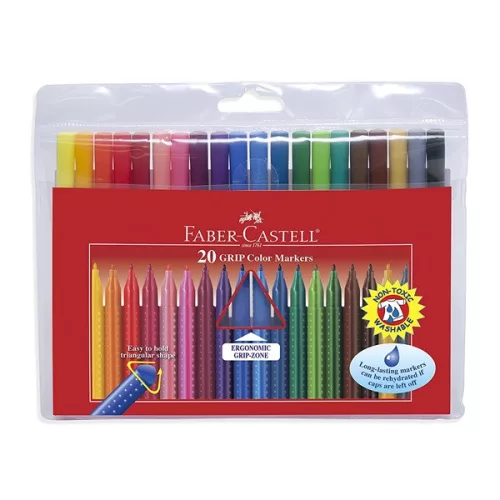 Faber-Castell Grip 20 db színes rostirón készlet