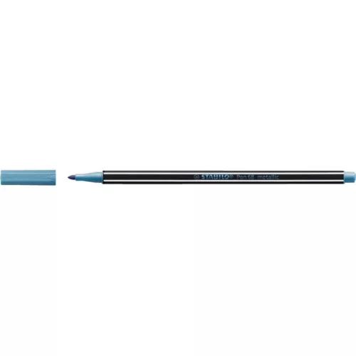 Stabilo Pen 68 metallic metálkék filctoll