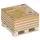 Stick'N KraftCube 76x76 mm 400 Blatt farbiger, selbstklebender Notizblock aus Recyclingmaterial