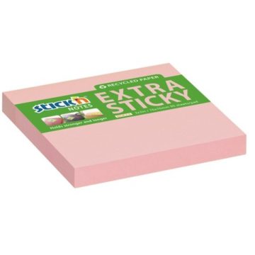   Stick'N ExtraSticky Recycled 76x76 mm 90 lap újrahasznosított pasztell rózsa jegyzettömb