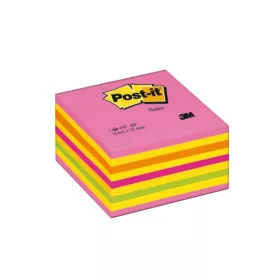   Post-it® Lutscher, rosa, 76 x 76 mm, 450 Blatt, selbstklebender Würfelblock, 100 % PEFC, SGSCH-PEFC-COC-110078