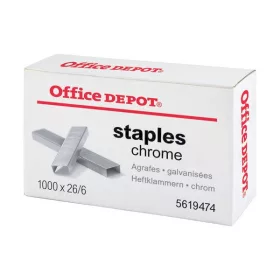 Office Depot 26/6 1000 Stück/Karton Büroklammern