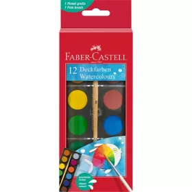 Faber-Castell set akvarela s 12 boja, 24 mm, s kistom