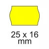 25x16mm 5db/csomag sárga árazógépszalag