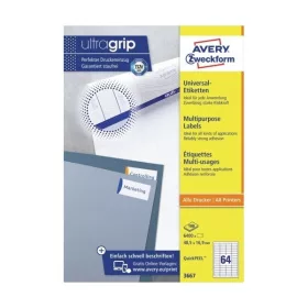   Avery 3667 QP 48,5x16,9mm univerzális 6400db-os fehér etikett
