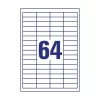 Avery 3667 QP 48,5x16,9mm univerzális 6400db-os fehér etikett