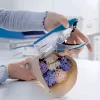Leitz 5548 elöltöltős kézi ezüst/kék fűzőgép