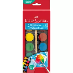 Faber-Castell set akvarela s 12 boja, 30 mm, s kistom
