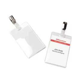   Office Depot 90x60mm Namensschilder zum Aufstecken, 50 Stück