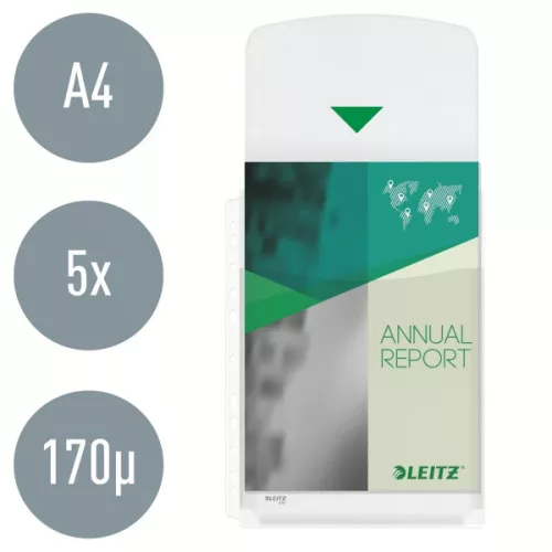 Leitz Jumbo A4 lefűzhető füllel 5db/cs genotherm