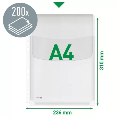 Leitz Jumbo A4 lefűzhető füllel 5db/cs genotherm