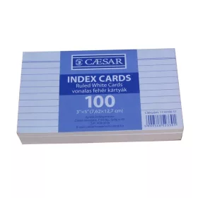 Caesar-Karteikarten, liniert, 100 Stück/Packung
