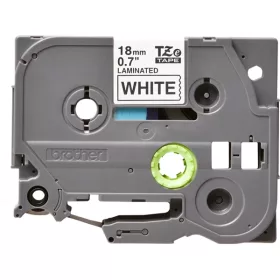 Brother TZe-241 18mmx8m fehér/fekete laminált szalag