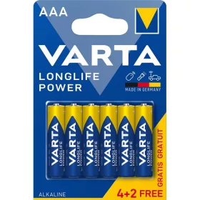  VARTA 4903121436 Hilft bei der Langzeit-Power-AAA-(LR03)-Mikropenbatterie, 4+2 Stück/Blister
