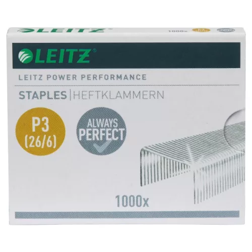 Leitz 26/6 Heftklammern, 1000 Stück/Karton