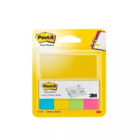   Post-it 670-4U 20×38mm 4×50db színes jelölőlap 100% PEFC, SGSCH-PEFC-COC-110078