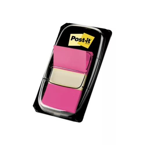 Post-it 680-21 25x43mm öntapadós 50db rózsaszín jelölőcímke