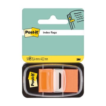   Post-it 680-4 25x43mm öntapadós 50db narancssárga jelölőcímke