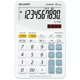 Sharp ELM332BWH napelemes asztali számológép