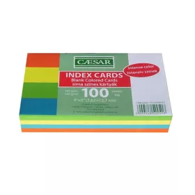 Caesar Karteikarten, 100 Stück/Packung, intensive Farben