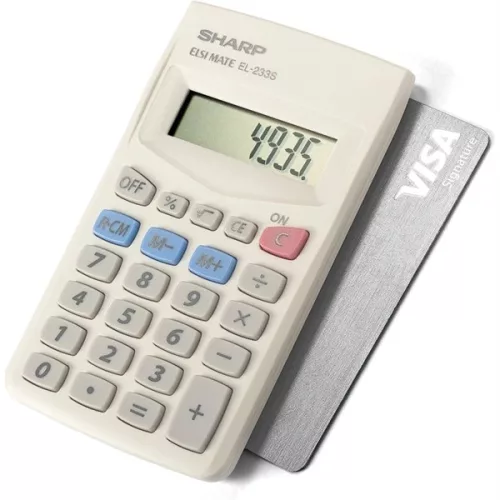 Sharp EL233S alapműveletes zsebszámológép