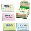 Stick'N 78x127mm Recyclingpapier, 100 Blatt, 12 Blöcke/Box
