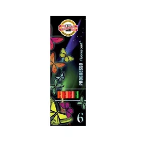   Koh-I-Noor 8741 Progresso Neon henger alakú 6db-os színesceruza készlet