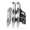 Axagon PCEA-S4N 4 sériové porty 1 linka PCI-Express karta