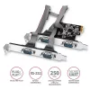 Axagon PCEA-S4N 4 sériové porty 1 linka PCI-Express karta