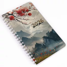   Realsystem 2026 SP2 8711-51 japán heti beosztású spirálos zsebnaptár