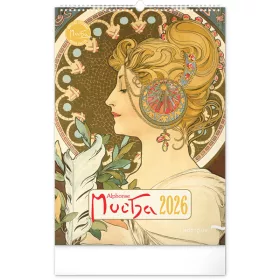 Realsystem 2026 Alphonse Mucha 6094-AM falinaptár