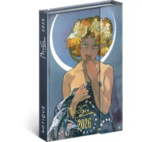   Realsystem 2026 Alphonse Mucha 5412-AM B6 mágneses zsebnaptár