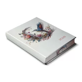  Realsystem 2026 Librobello Kalendárium Hölgyeknek 5421-65 élfestett kolibri határidőnapló