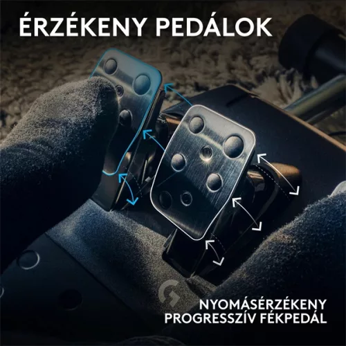 Logitech G923 Racing Wheel and Pedals PS4/PS5/PC kormány + pedál